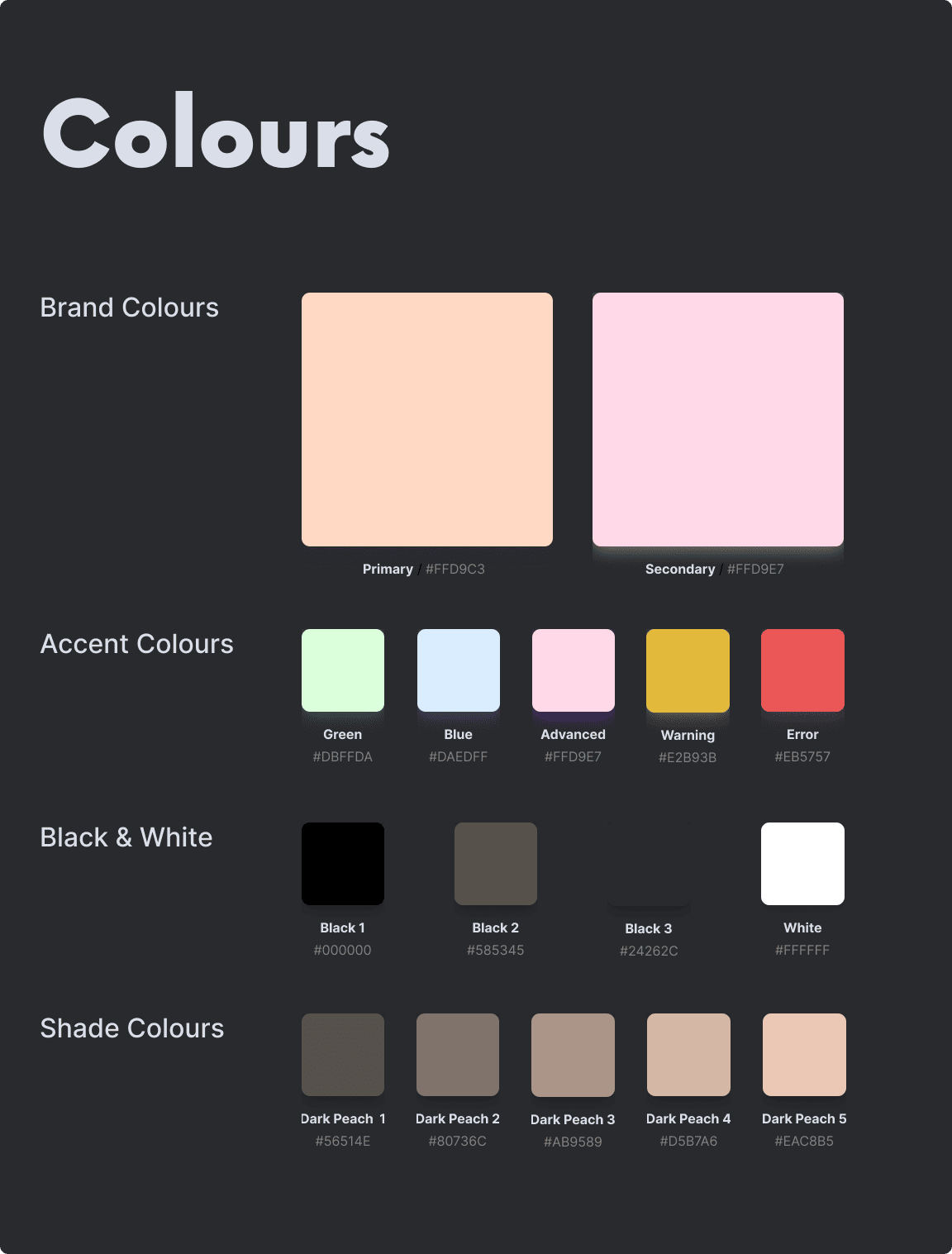 Design System - Colours