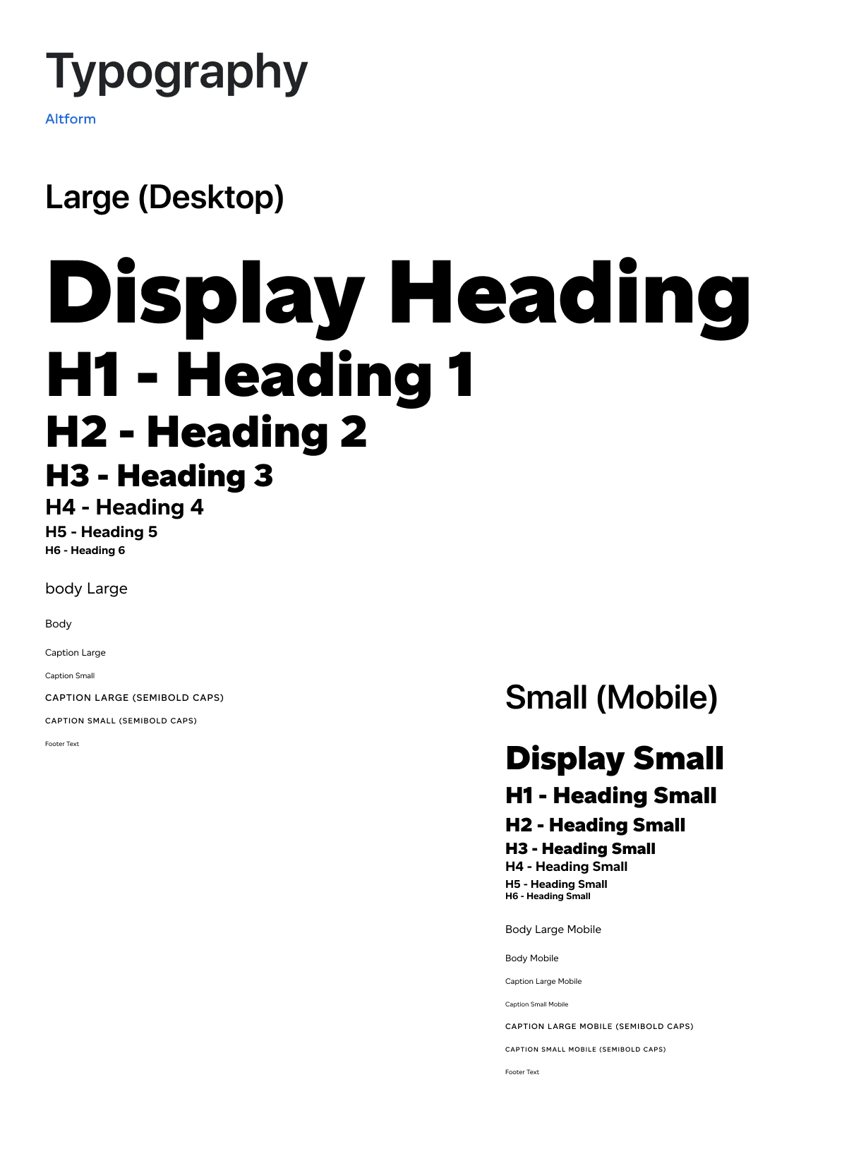 Design System - Typography